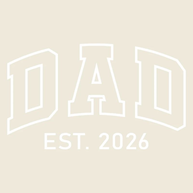 Dad EST 2026 Umriss-Logo
