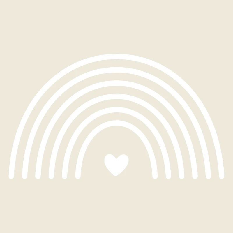 Rainbow Heart Symbol