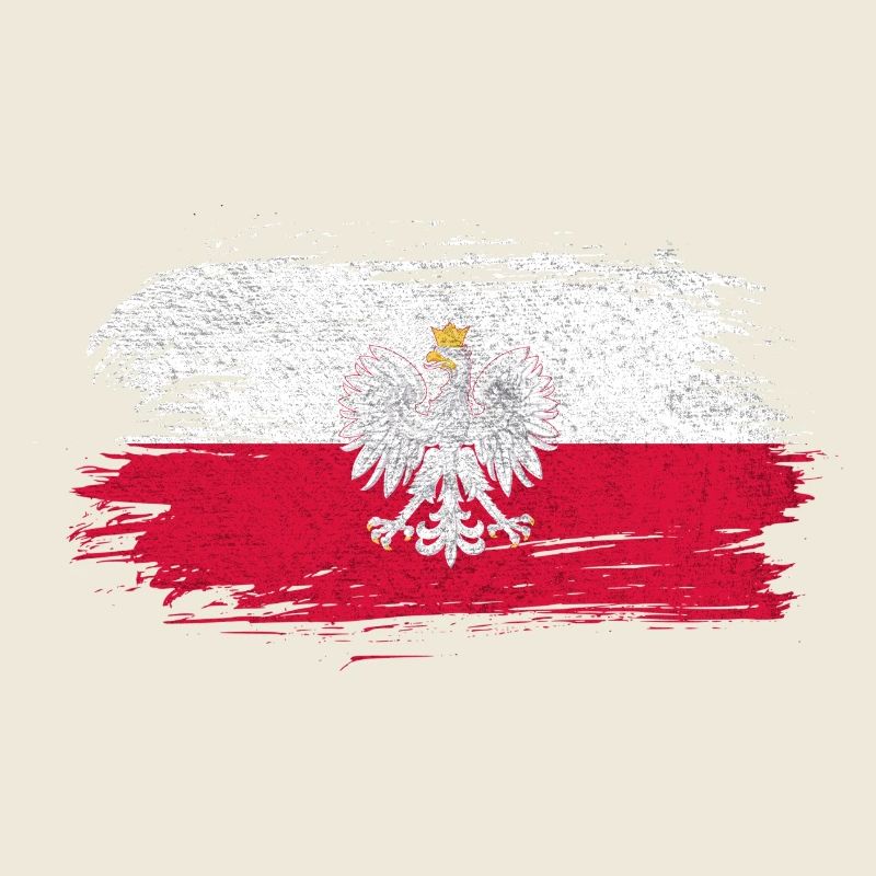 Polen Vintage Flagge