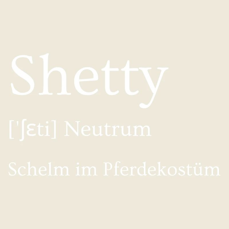 Shetty - Schelm im Pferdekostüm