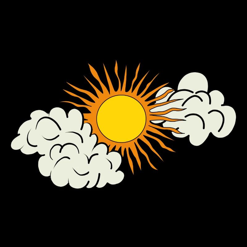 Nuages de soleil Retrostyle