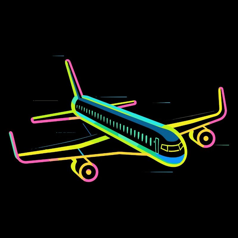 Retro Flugzeug Grafik