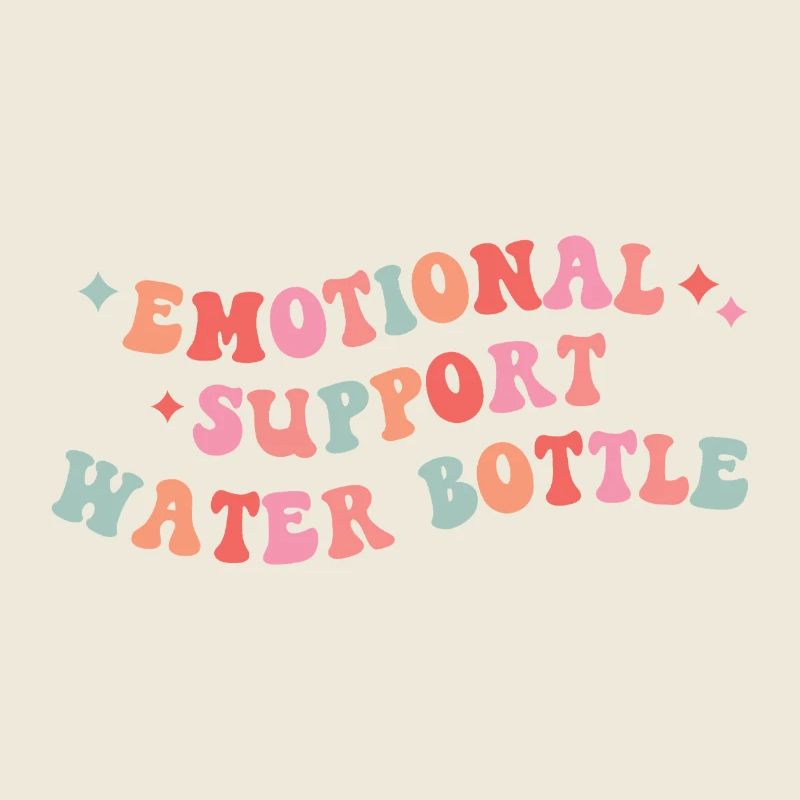 Emotional Support Water Bottle Design