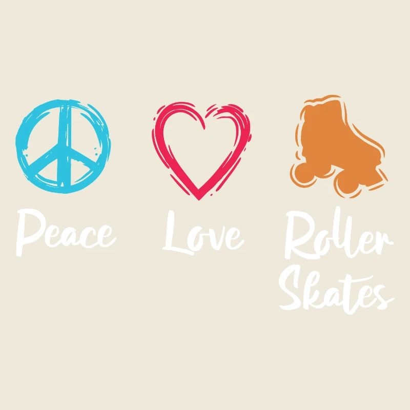 Peace Love Roller Skates