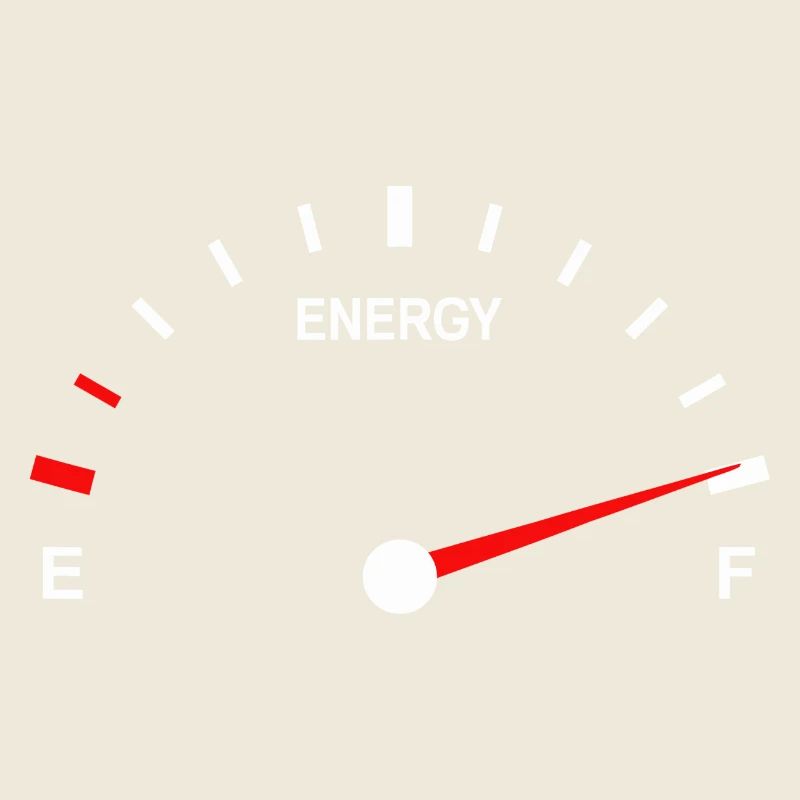Jauge de carburant vibrante design abstrait