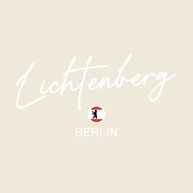 Lichtenberg - Berlin Flagge - Berliner Bär