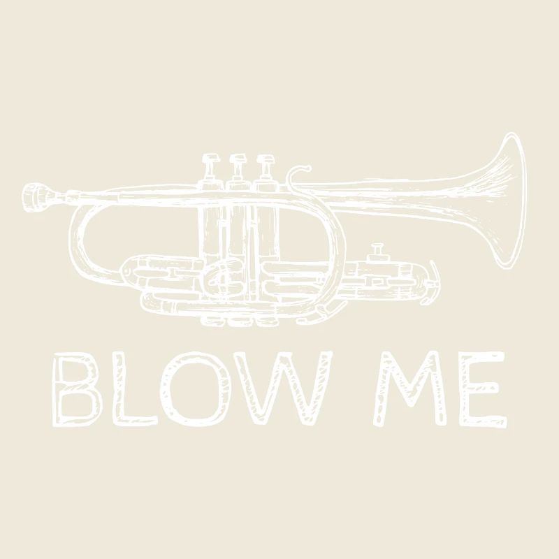 Trompette à slogan drôle