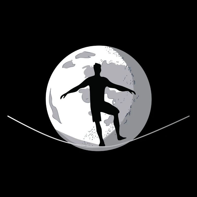 The Zen of Balance: Slacklining by the Moon