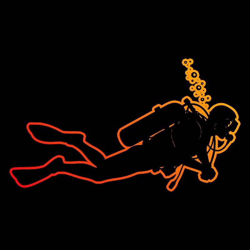 Funny diving motif