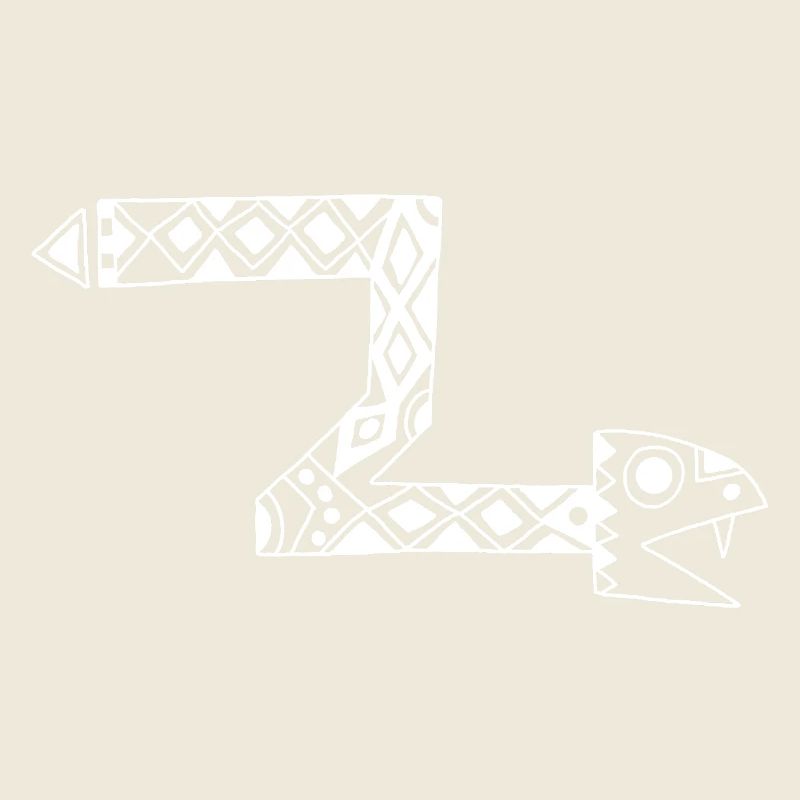 Serpent totem blanc