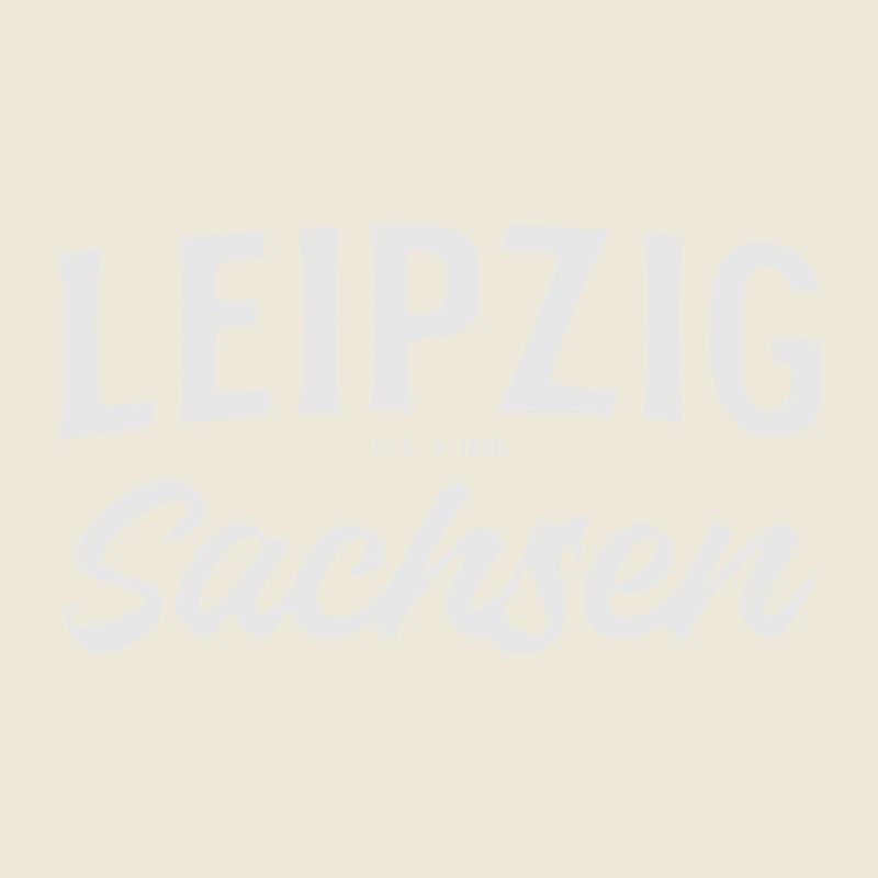 Leipzig Sachsen Est 1915 Retro Logo