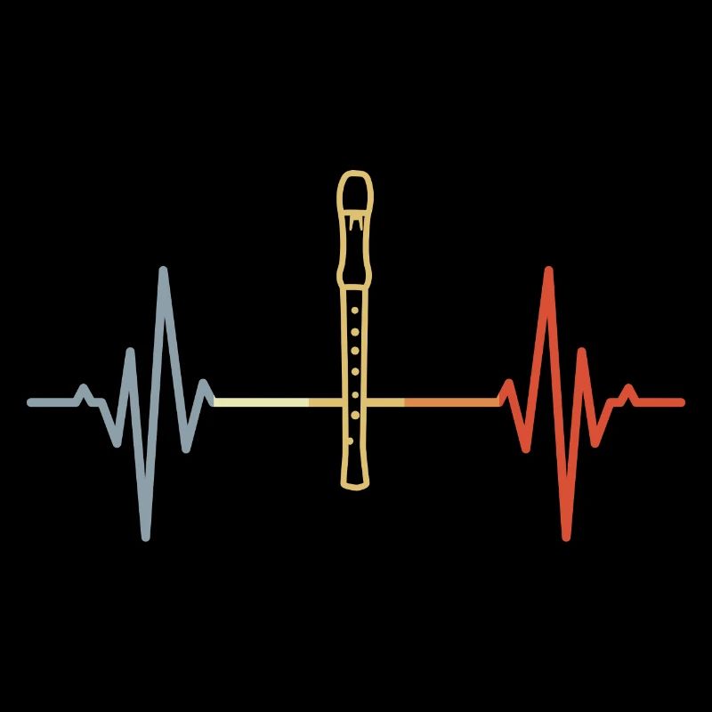 Flöte Herzschlag Retro