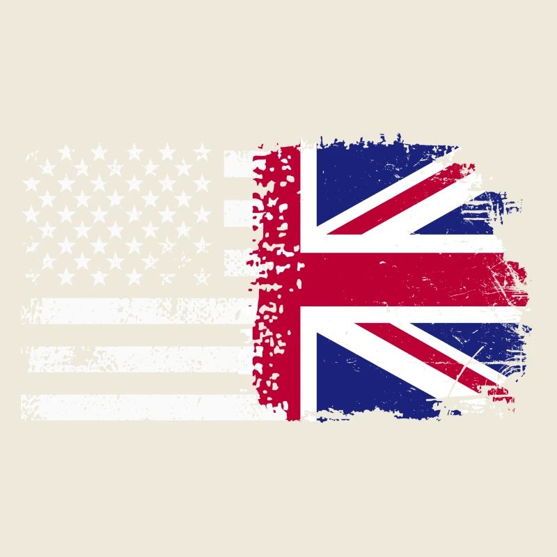 Grunge US UK Flagge Mashup