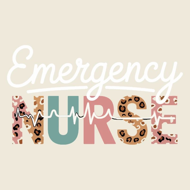 Emergency Nurse Leopard Print