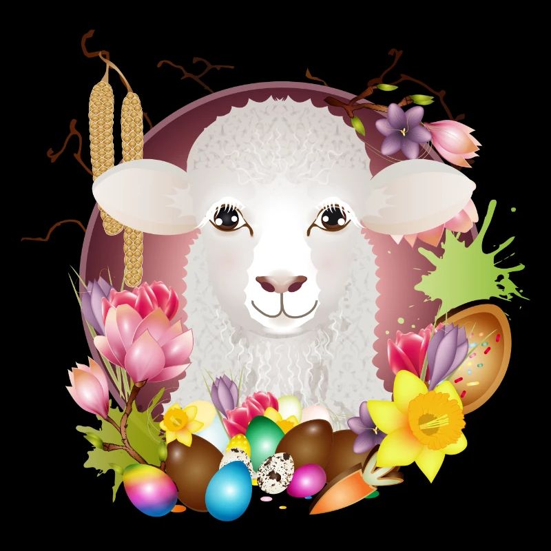 Das Schaf oder Lamm als Frühlings & Ostern Motiv