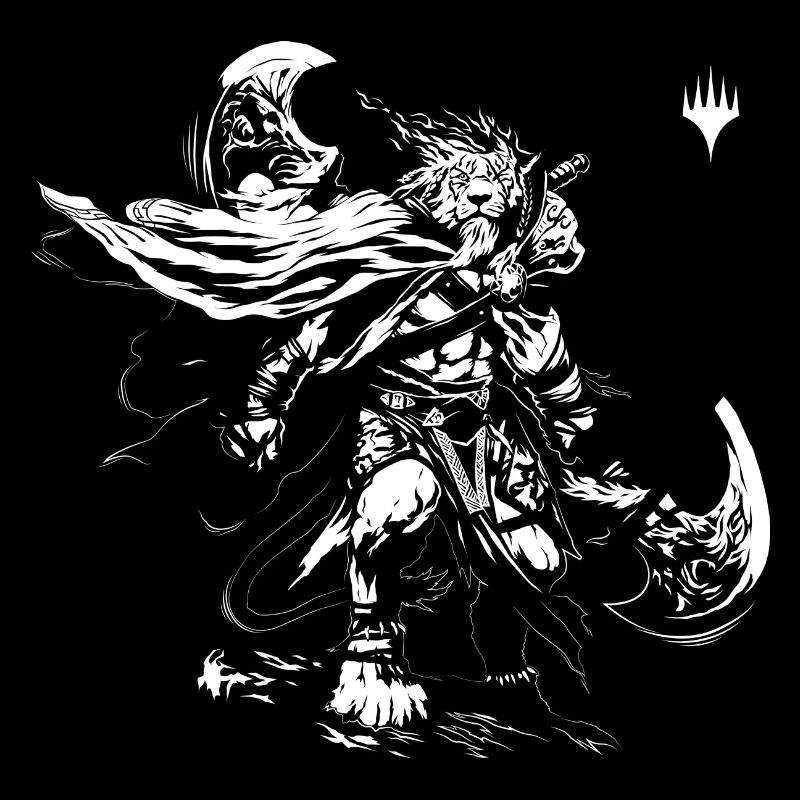 Magic: The Gathering Drawing Of Ajani White