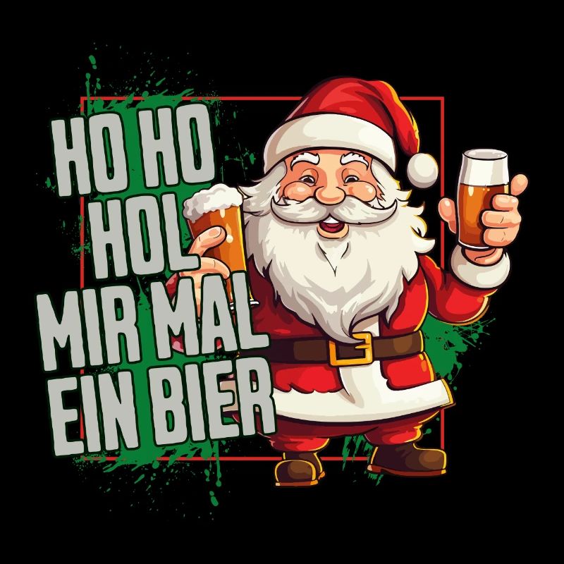 Weihnachtsmann Ho Ho Hol Mir Mal Ein Bier Lustig