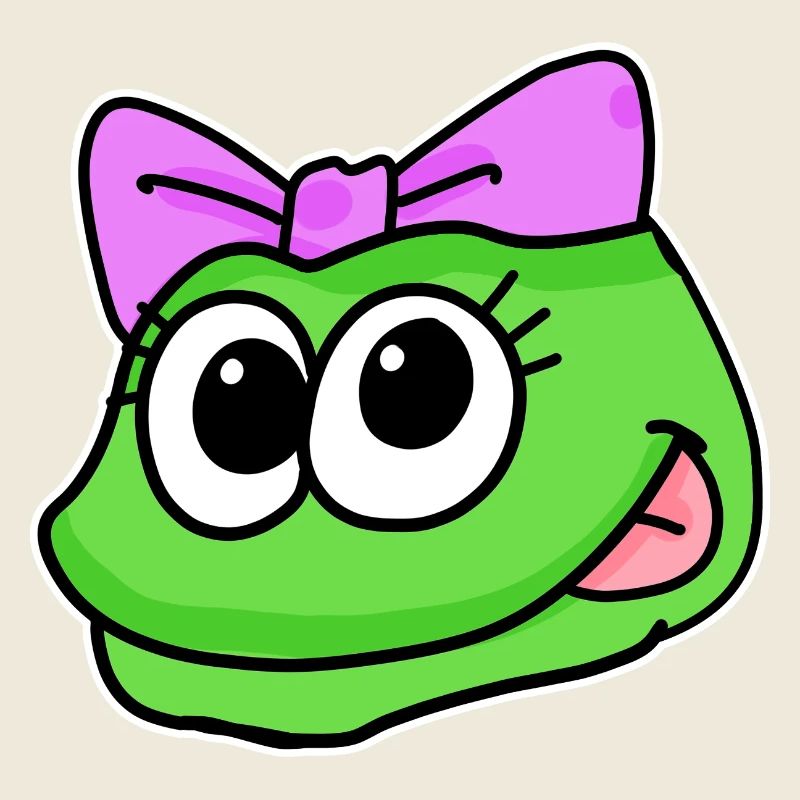 Frosch Mädchen Kopf Tierkopf