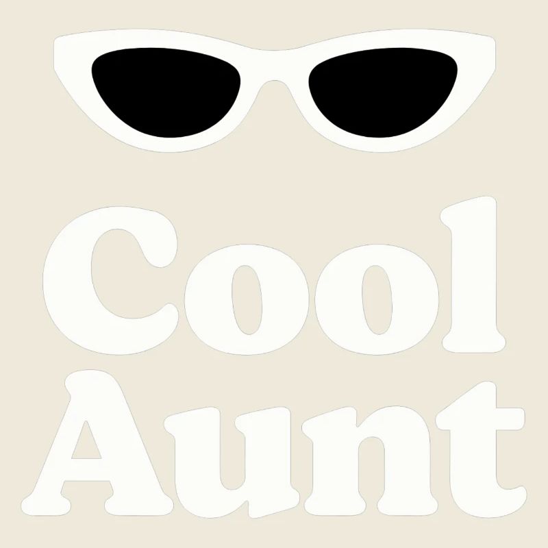 Cool Aunt Eyeglasses Logo