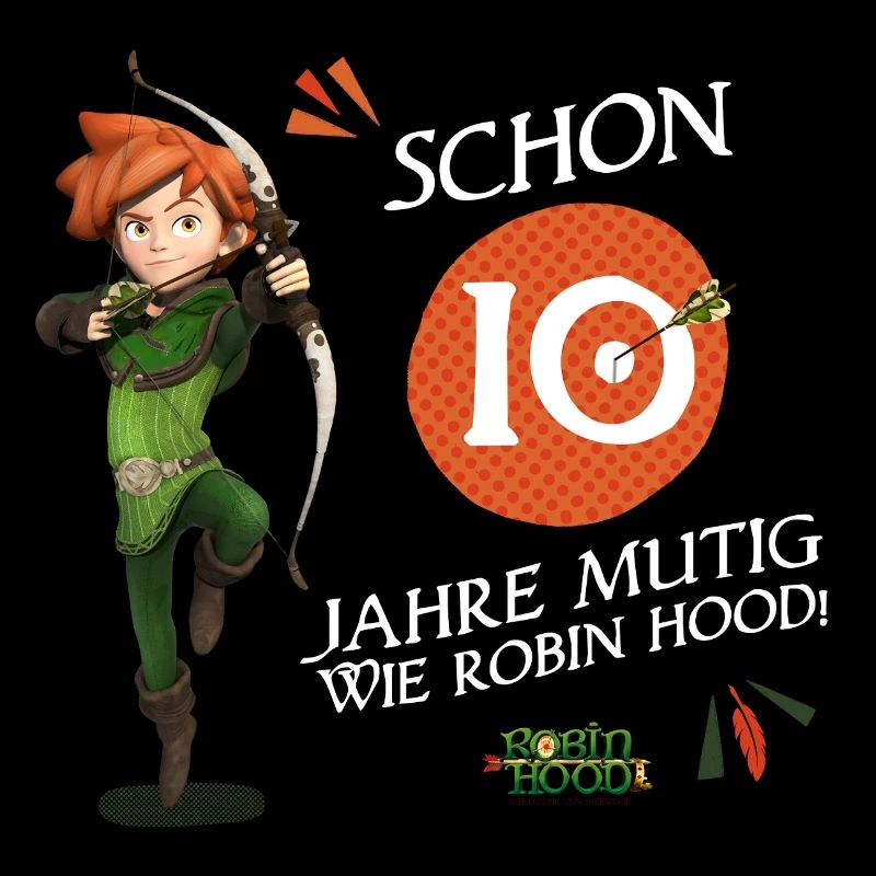 Robin des Bois Rogue Conception d’anniversaire 10 ans