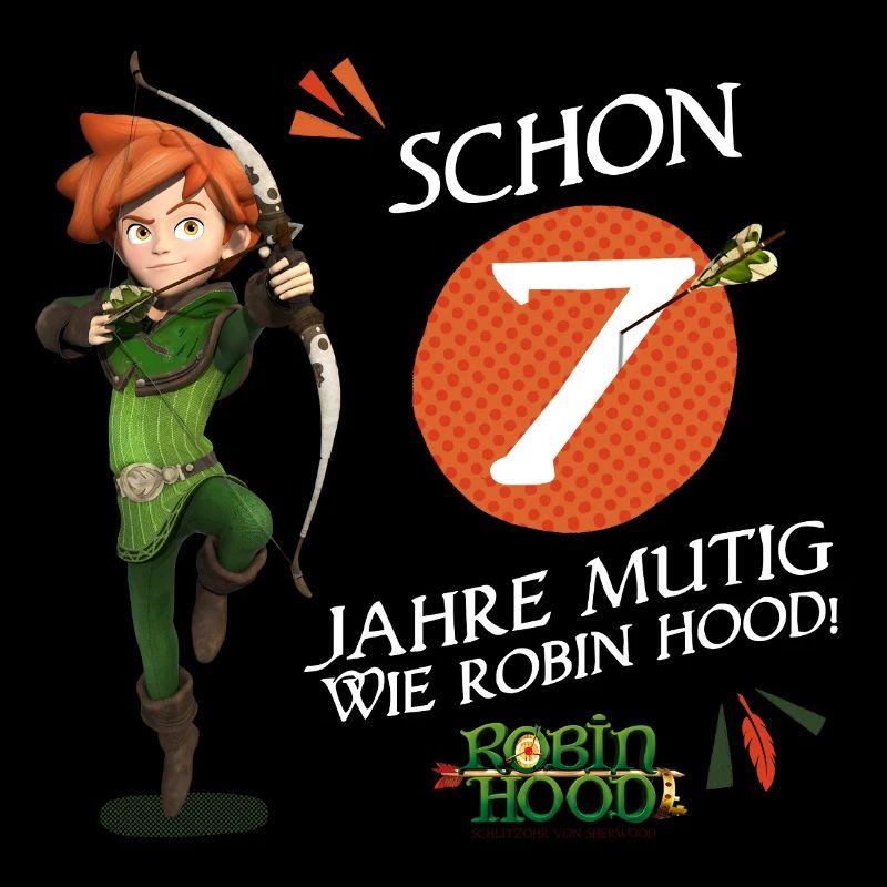 Robin des Bois Rogue Anniversaire Design 7 ans