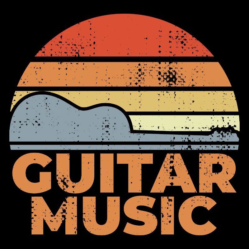 Guitar Music Vintage Look