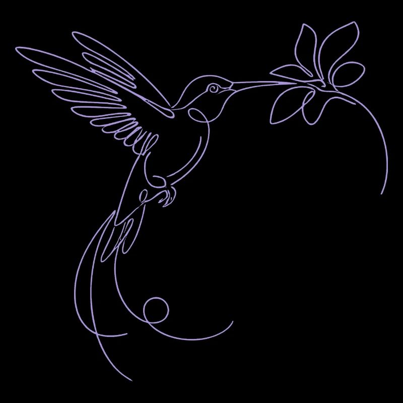 Silhouette minimaliste d’oiseau en vol