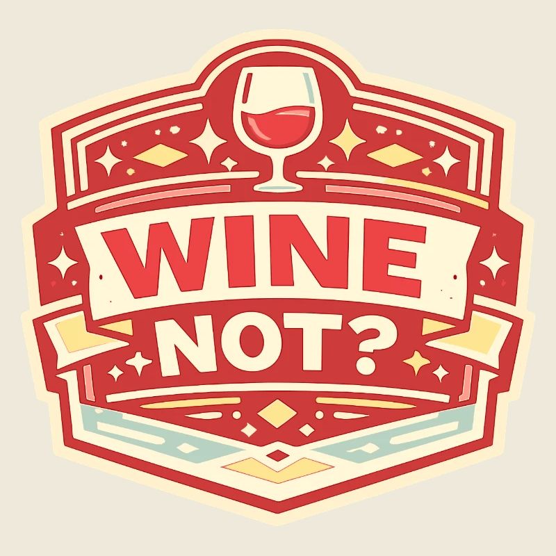 Ne pas de vin ? Conception vintage des insignes