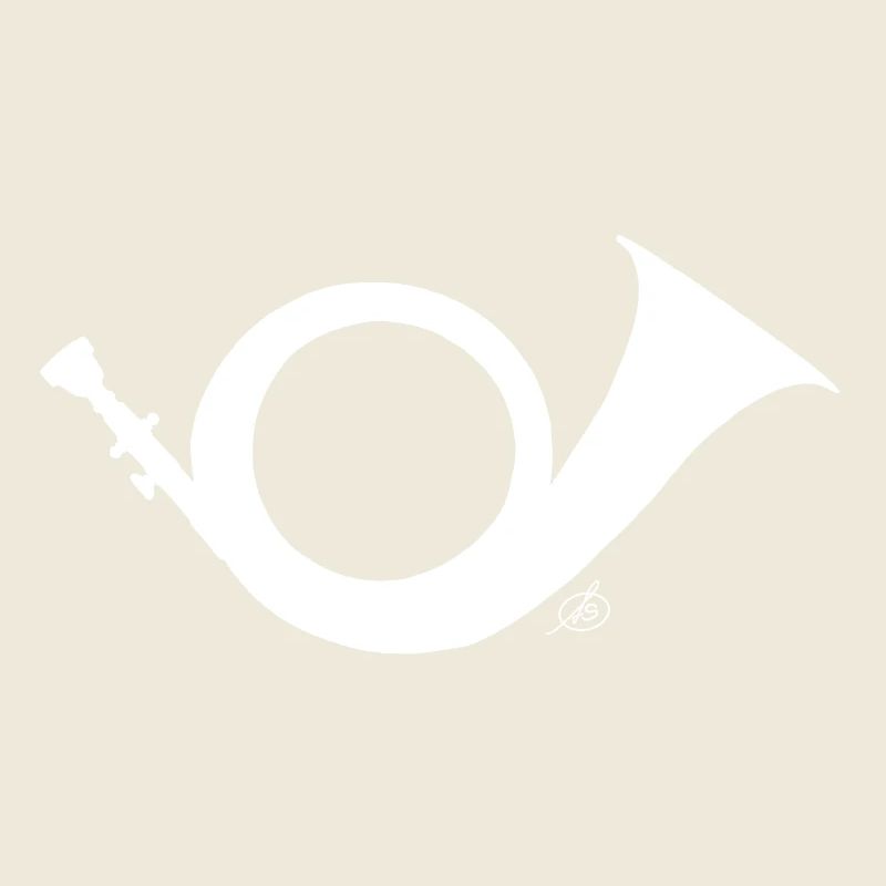 Corne de chasse blanc