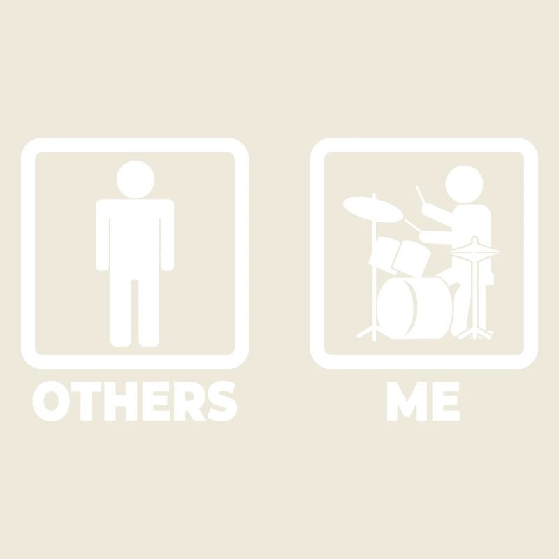 Drummer stick figure