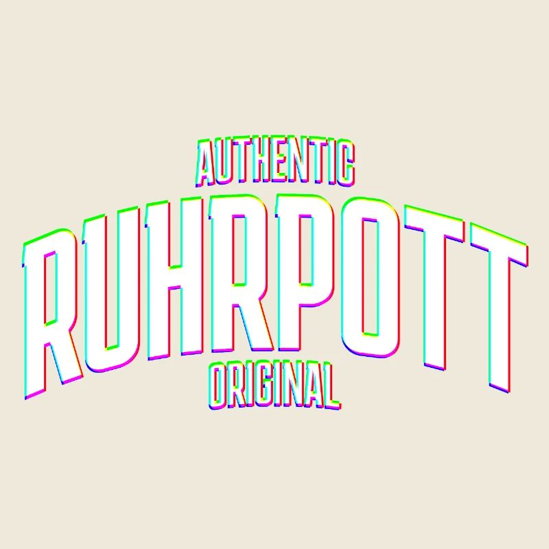 Ruhrgebiet Ruhrpott Original Glitch effekt