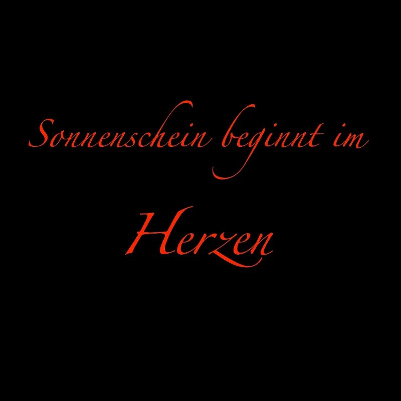 Sonnenschein beginnt im Herzen