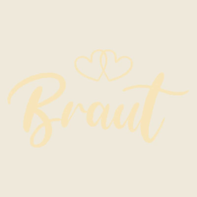 Braut Herzschrift Design