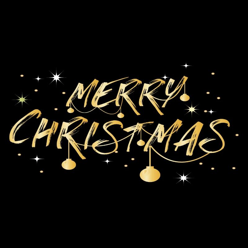 Police dorée Joyeux Noël