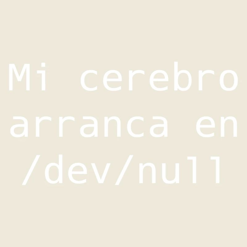 My brain starts in /dev /null