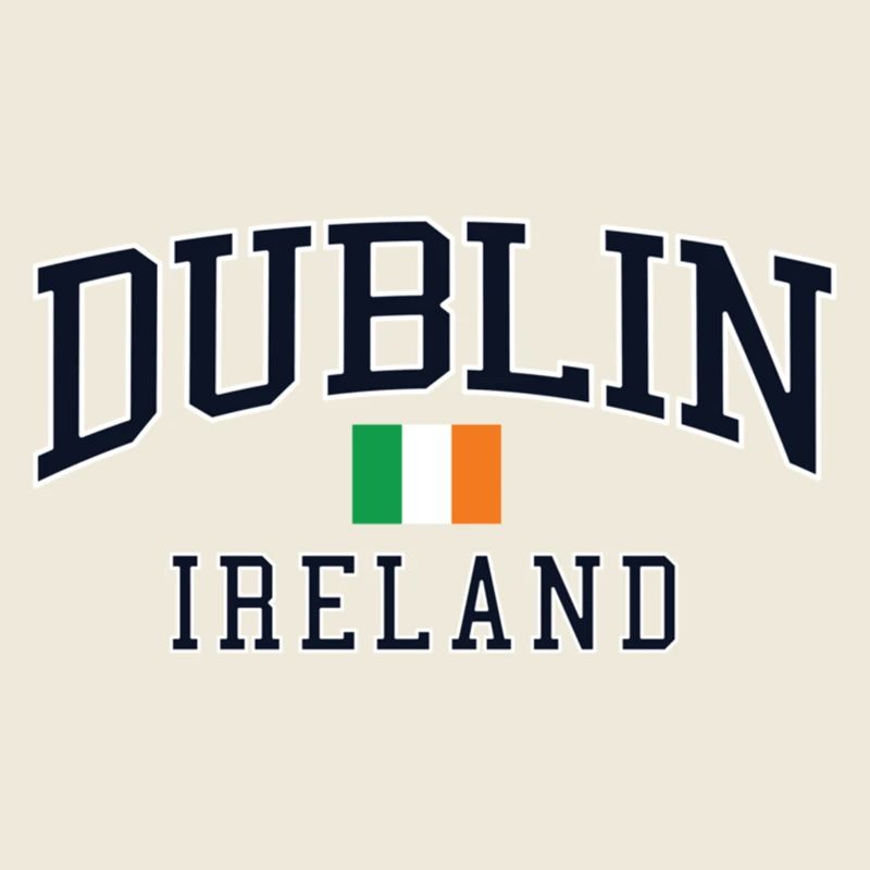 Dublin Ireland Arc Typografie Tee