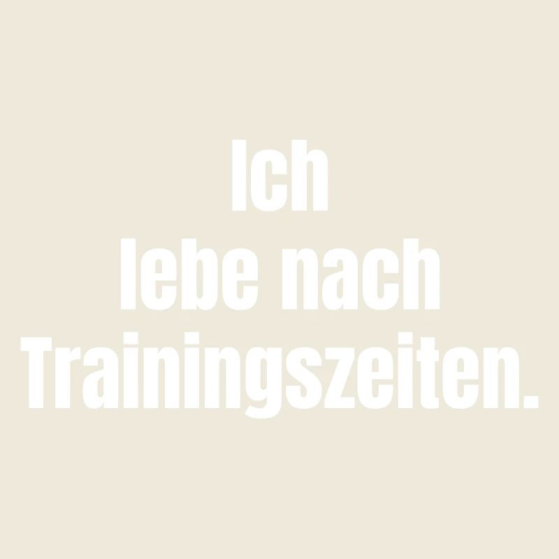 Trainingszeiten Typografie Statement