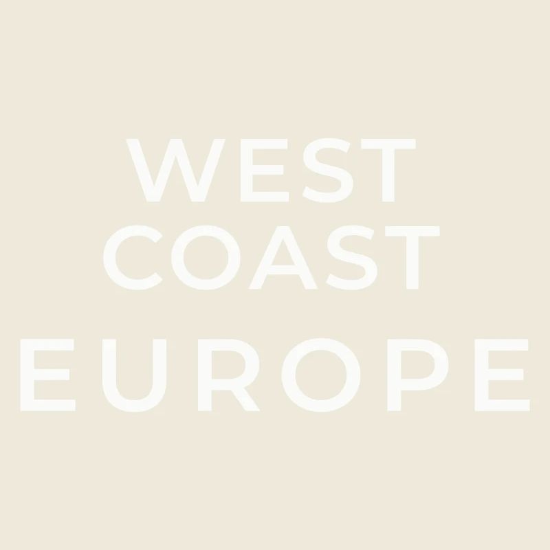 Typografie Westküste Europa