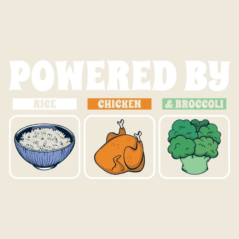 Powered By Rice Chicken Broccoli