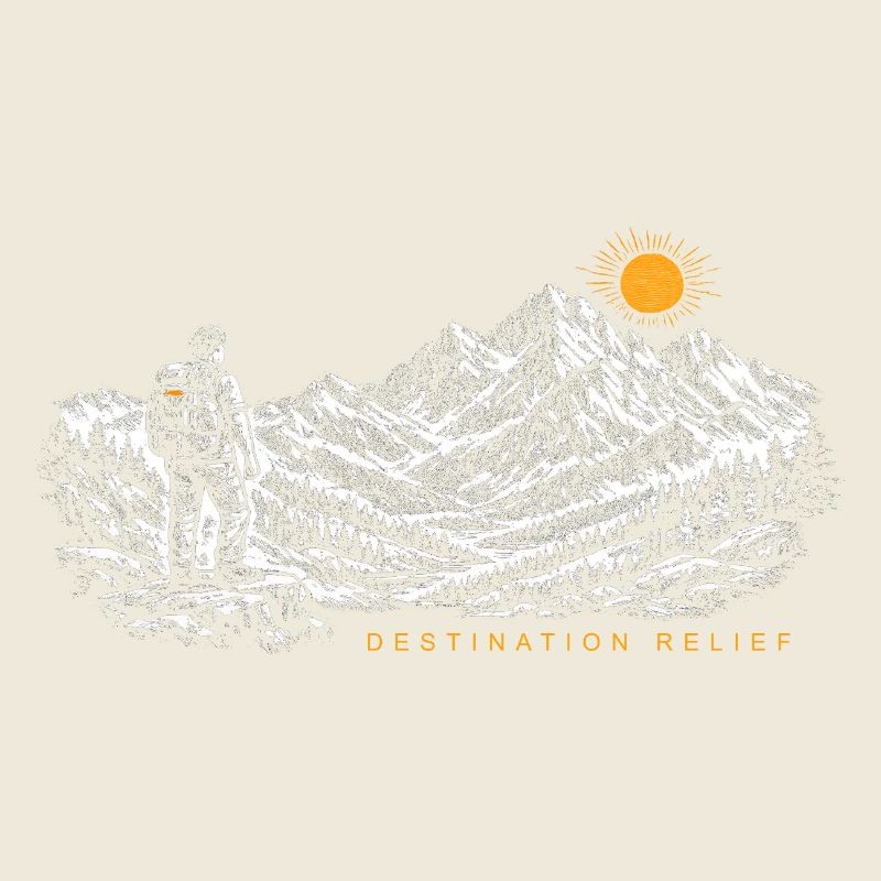 Wanderer Sonnenaufgang Destination Relief Hell