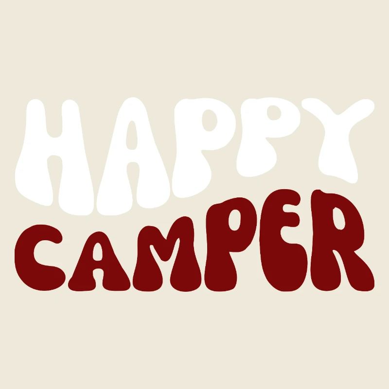 Happy Camper – Camping-Motiv