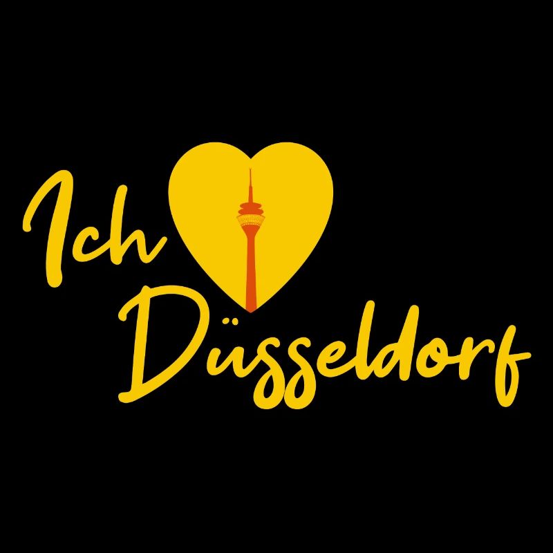 Ich liebe Düsseldorf - Schriftzug