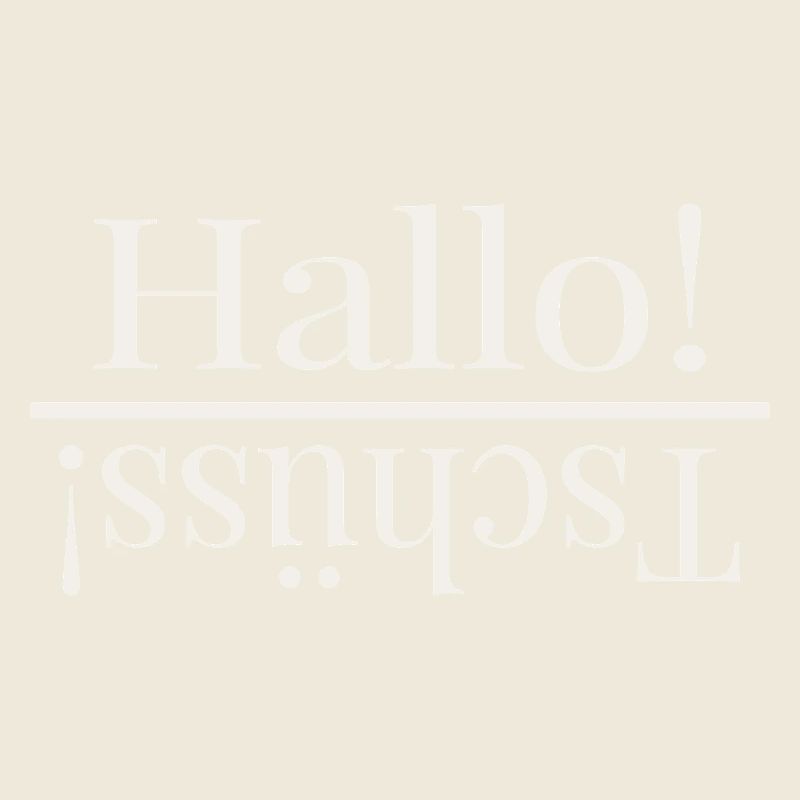 Hallo Wortspiel Design