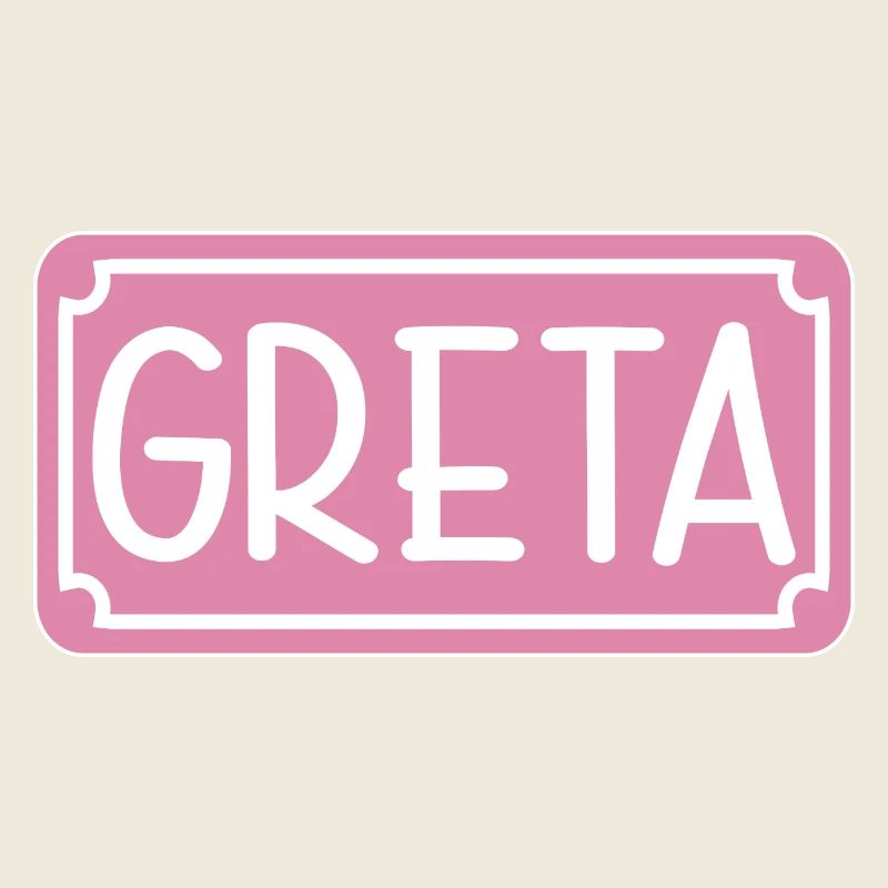 NAMENSGESCHENK MÄDCHEN GRETA SCHILD