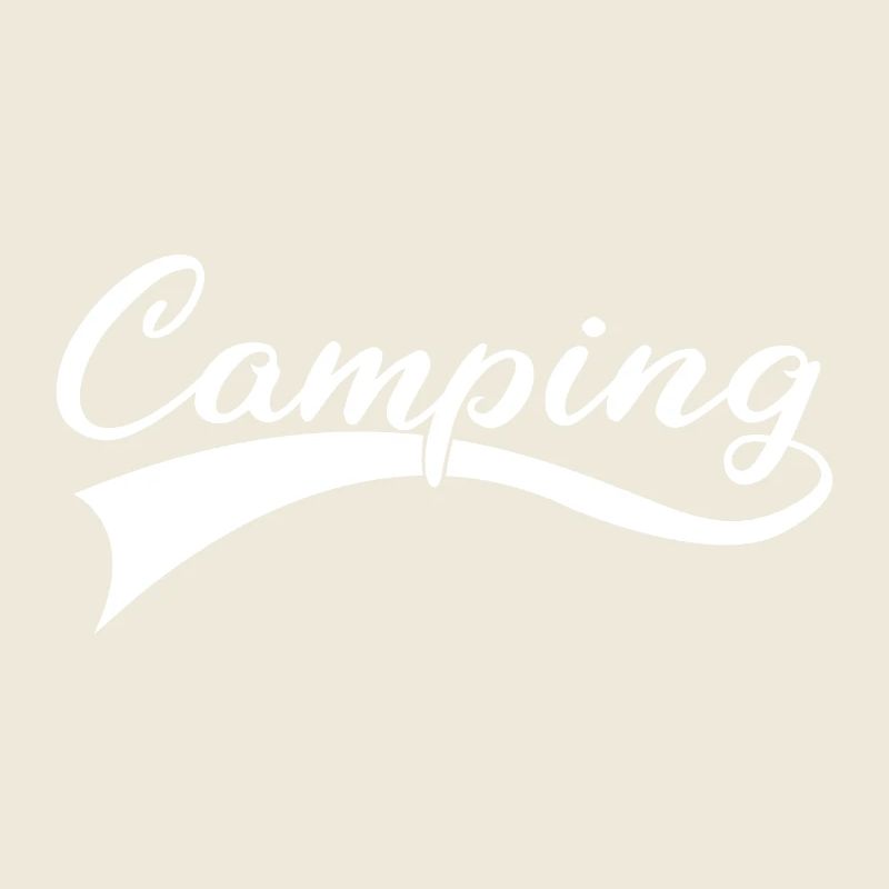 Abenteuer Camping Schriftzug