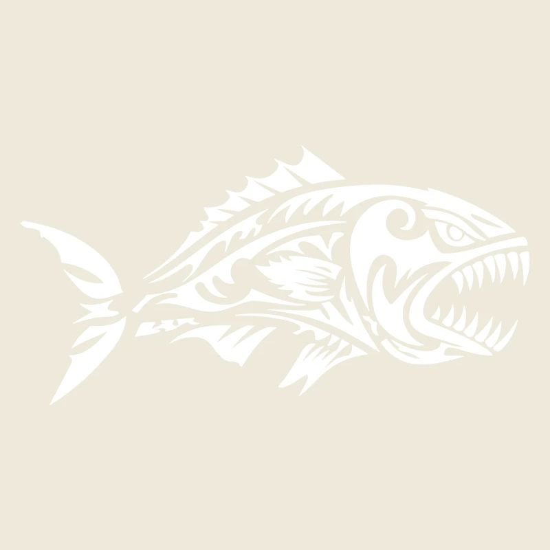 Poisson Tribal Piranha