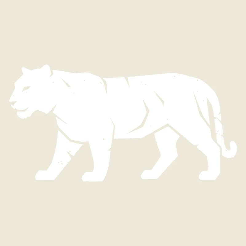 Tiger Walking Stripe Wilderness Vector