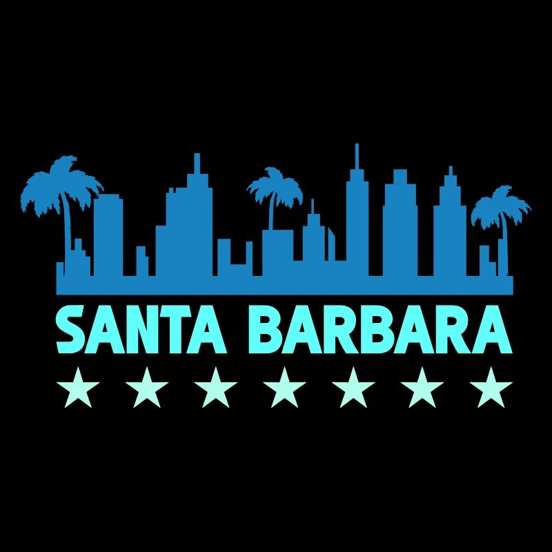 Conception de la Skyline côtière de Santa Barbara