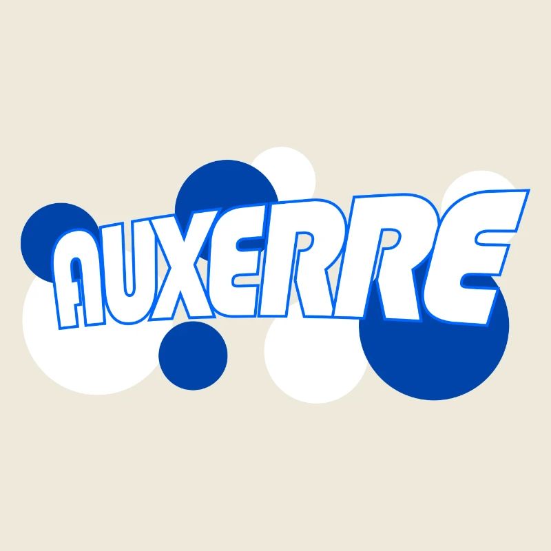 Auxerre Retro Tippfehler Blau