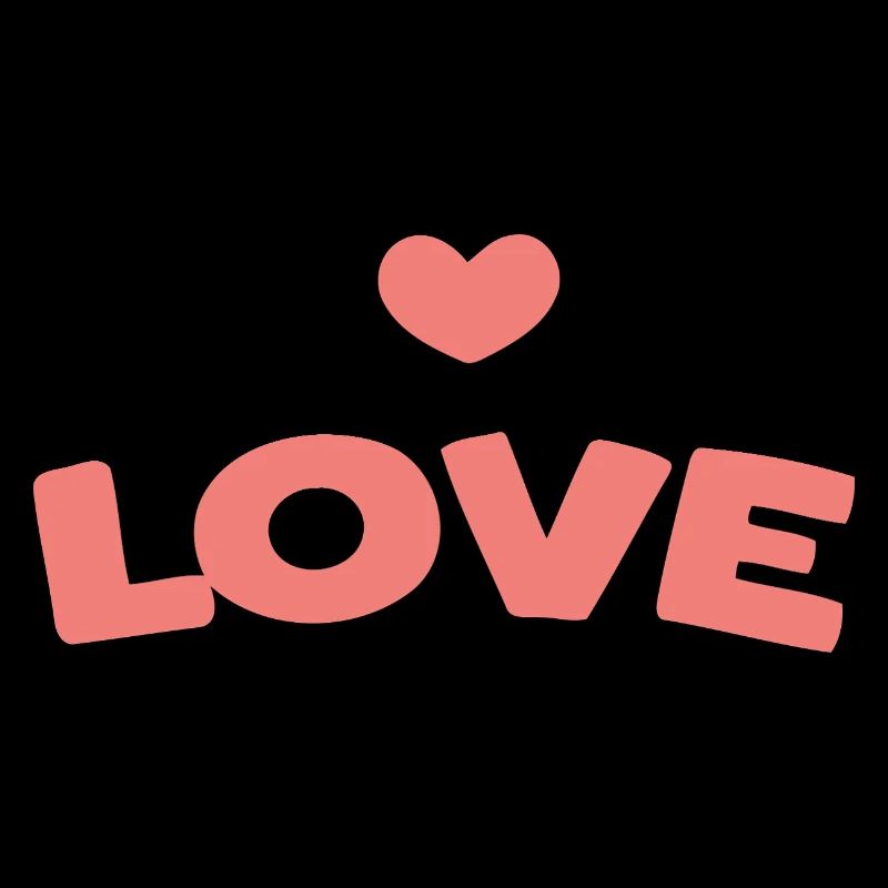 Amour Pastel: Lettrage Coeur